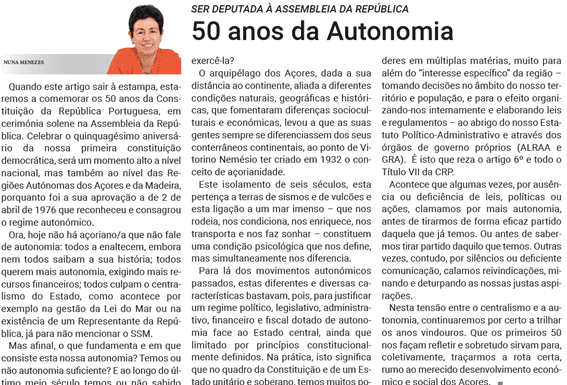 Ser Deputada à Assembleia da República | 50 anos da Autonomia