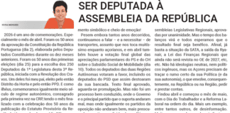 Ser Deputada À Assembleia da República