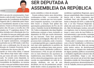 Ser Deputada À Assembleia da República
