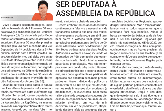 Ser Deputada À Assembleia da República