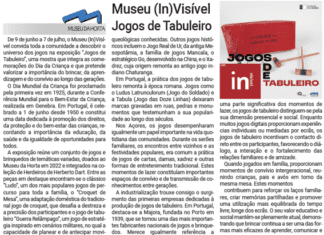 Museu (In)Visível Jogos de Tabuleiro