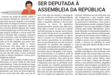SER DEPUTADA À ASSEMBLEIA DA REPÚBLICA