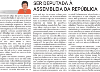 SER DEPUTADA À ASSEMBLEIA DA REPÚBLICA