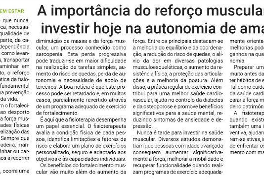 A importância do reforço muscular: investir hoje na autonomia de amanhã