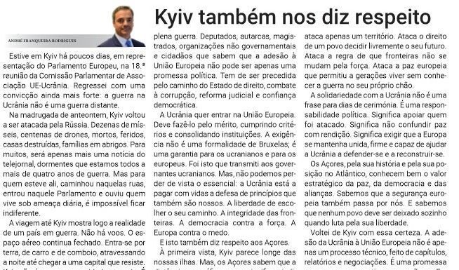Kyiv também nos diz respeito
