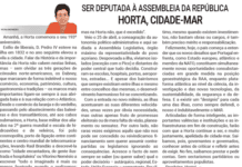 SER DEPUTADA À ASSEMBLEIA DA REPÚBLICA | HORTA, CIDADE-MAR