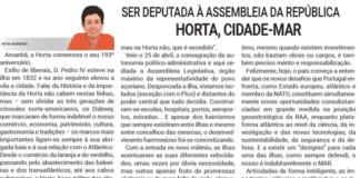 SER DEPUTADA À ASSEMBLEIA DA REPÚBLICA | HORTA, CIDADE-MAR