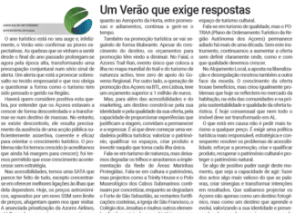 Um Verão que exige respostas