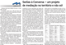 Serões à Conversa – um projeto de mediação no território e não só!