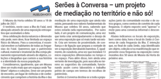 Serões à Conversa – um projeto de mediação no território e não só!
