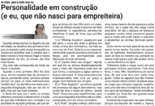 Ai mãe, que a mãe sou eu | Personalidade em construção (e eu, que não nasci para empreiteira)