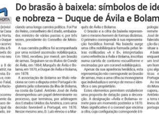 Do brasão à baixela: símbolos de identidade e nobreza – Duque de Ávila e Bolama