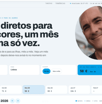 Mobilidade | Azoresflights.com analisa preços dos voos e oferta aérea nos Açores